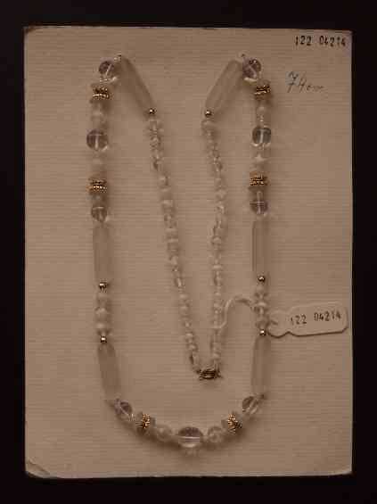 Glass Jewellery. WhiteGold